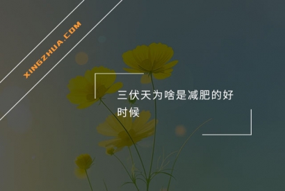 三伏天为啥是减肥的好时候？