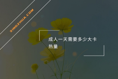 成人一天需要多少大卡热量？