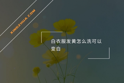 白衣服发黄怎么洗可以变白？
