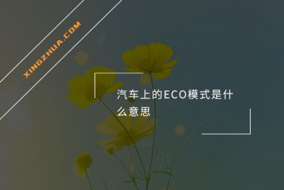 汽车上的ECO模式是什么意思？