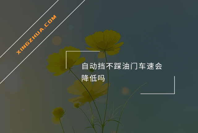 自动挡不踩油门车速会降低吗？