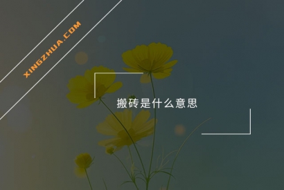 搬砖是什么意思？